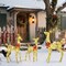 Set of 3 Champagne Woven Twist Vine Reindeer – 63", 52", 37" with UL Listed 105L, 70L, 35L Warm White LED Lights